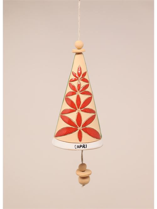 campanella natalizia da appendere in ceramica Capri Bell | 20115616STELLENATALE